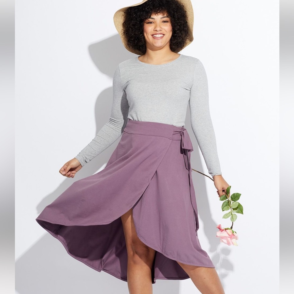 RARE Pact Organic Wrap Skirt Tulip Medium
